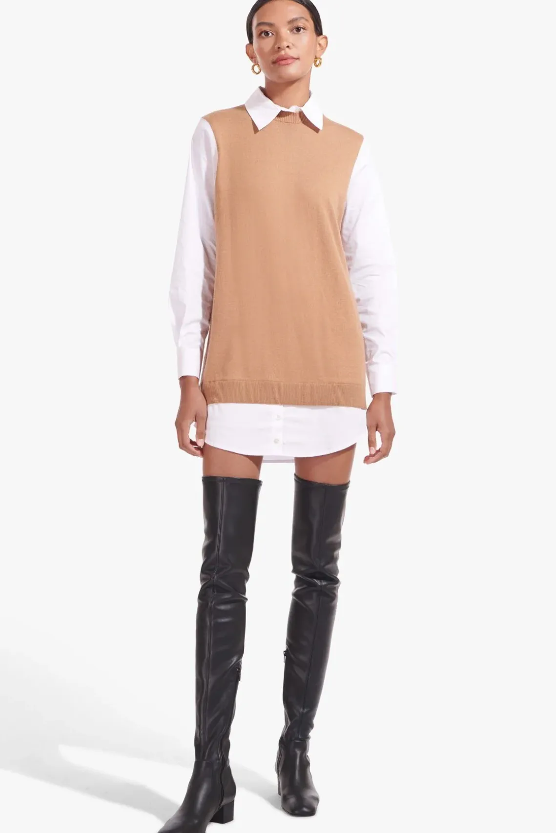 AIMEE BOOT BLACK VEGAN LEATHER