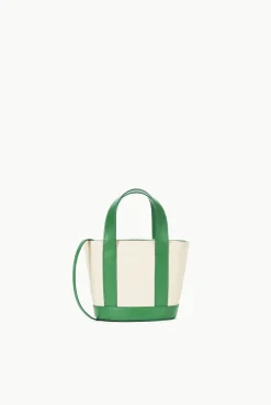 ALLORA MICRO TOTE CREAM LEAF