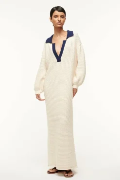 ALTEA DRESS IVORY NAVY
