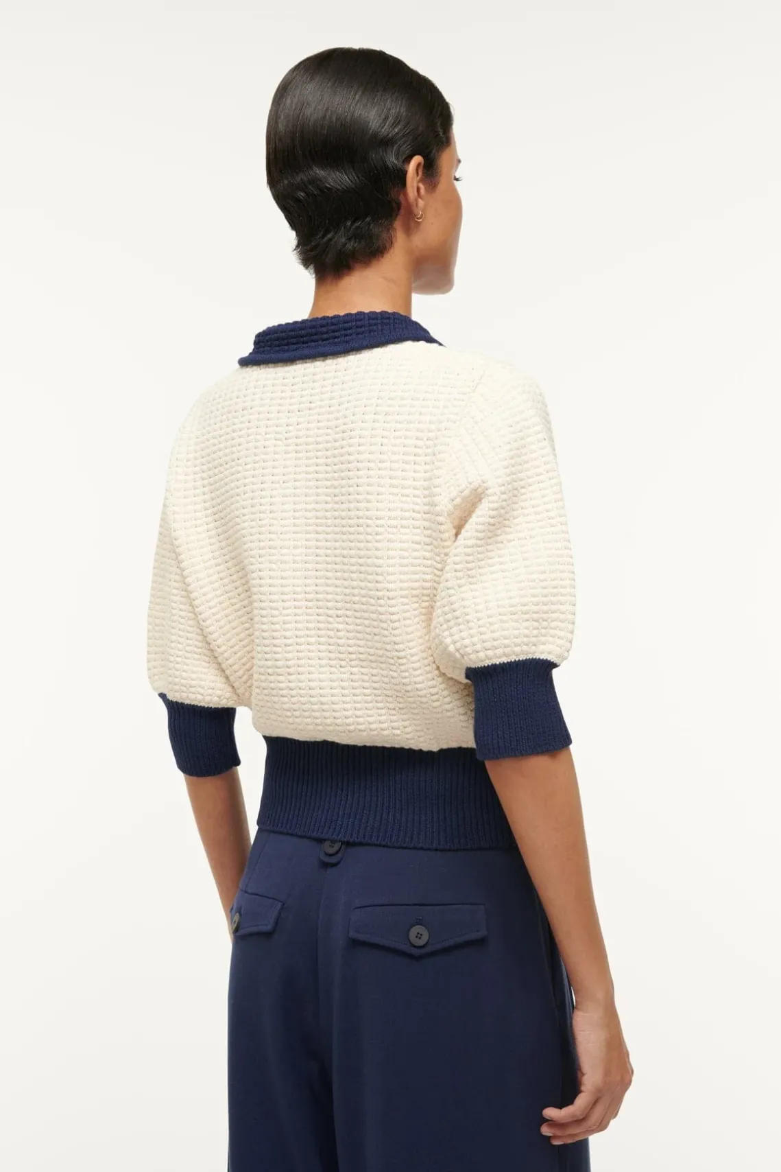 ALTEA SWEATER IVORY NAVY