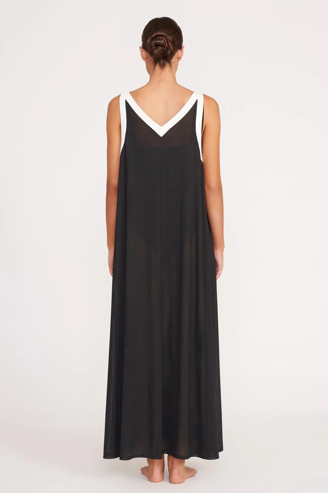 AVELINE COVERUP DRESS BLACK WHITE