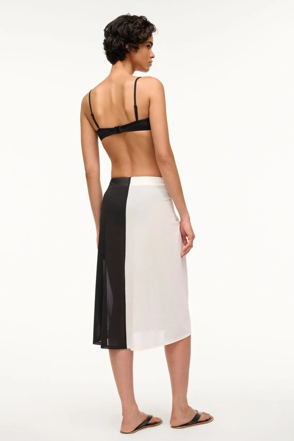 AZALEA COVERUP SKIRT WHITE BLACK