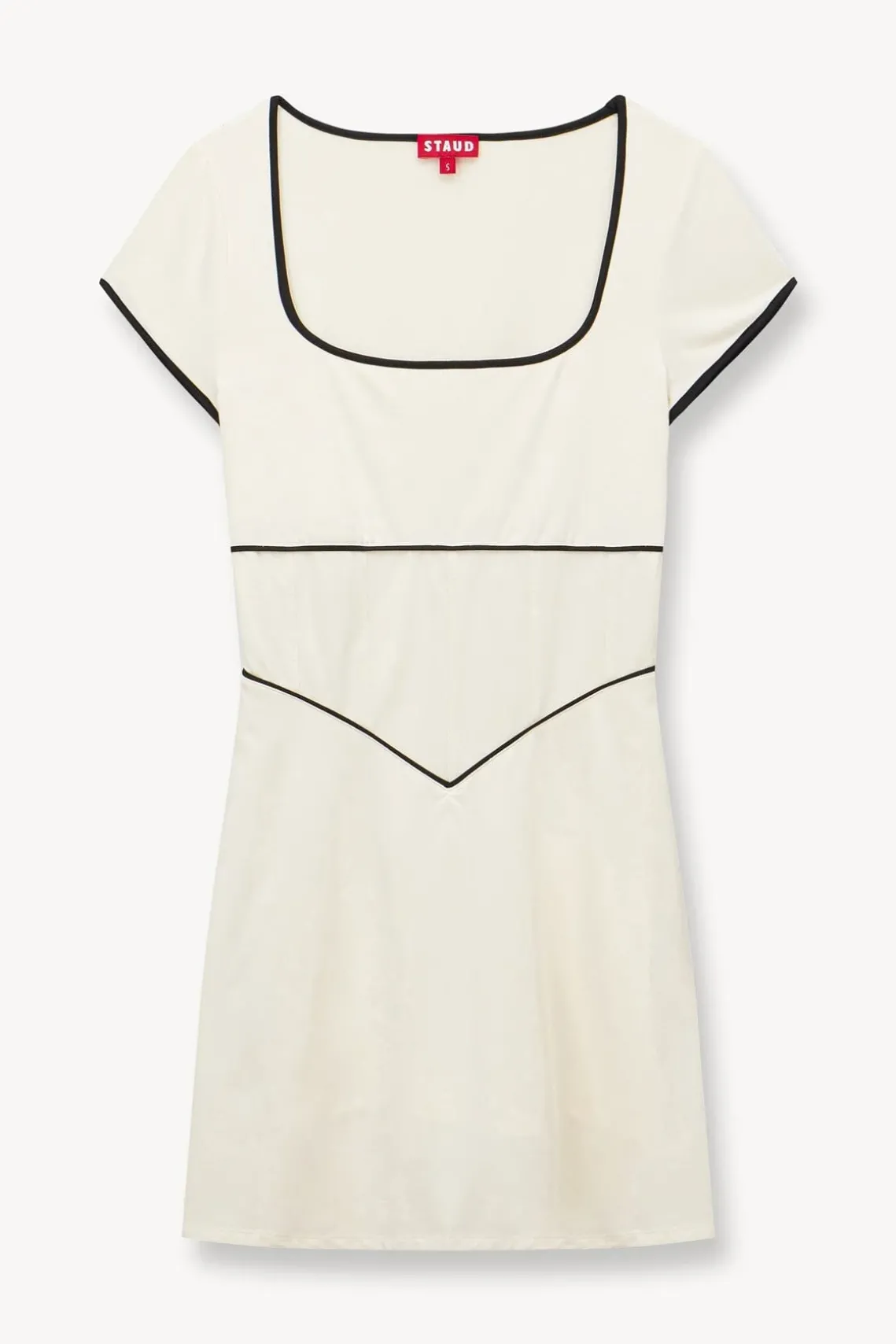 BACKSPIN DRESS IVORY BLACK