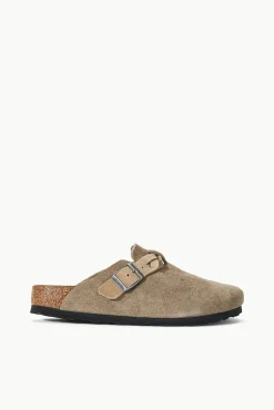 BIRKENSTOCK BOSTON BRAID CLOG TAUPE