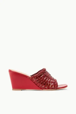 BLAIR WOVEN WEDGE RUBY