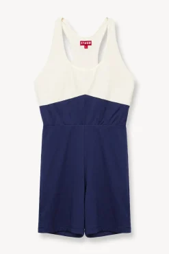 BOUNCE SHORT UNITARD NAVY IVORY