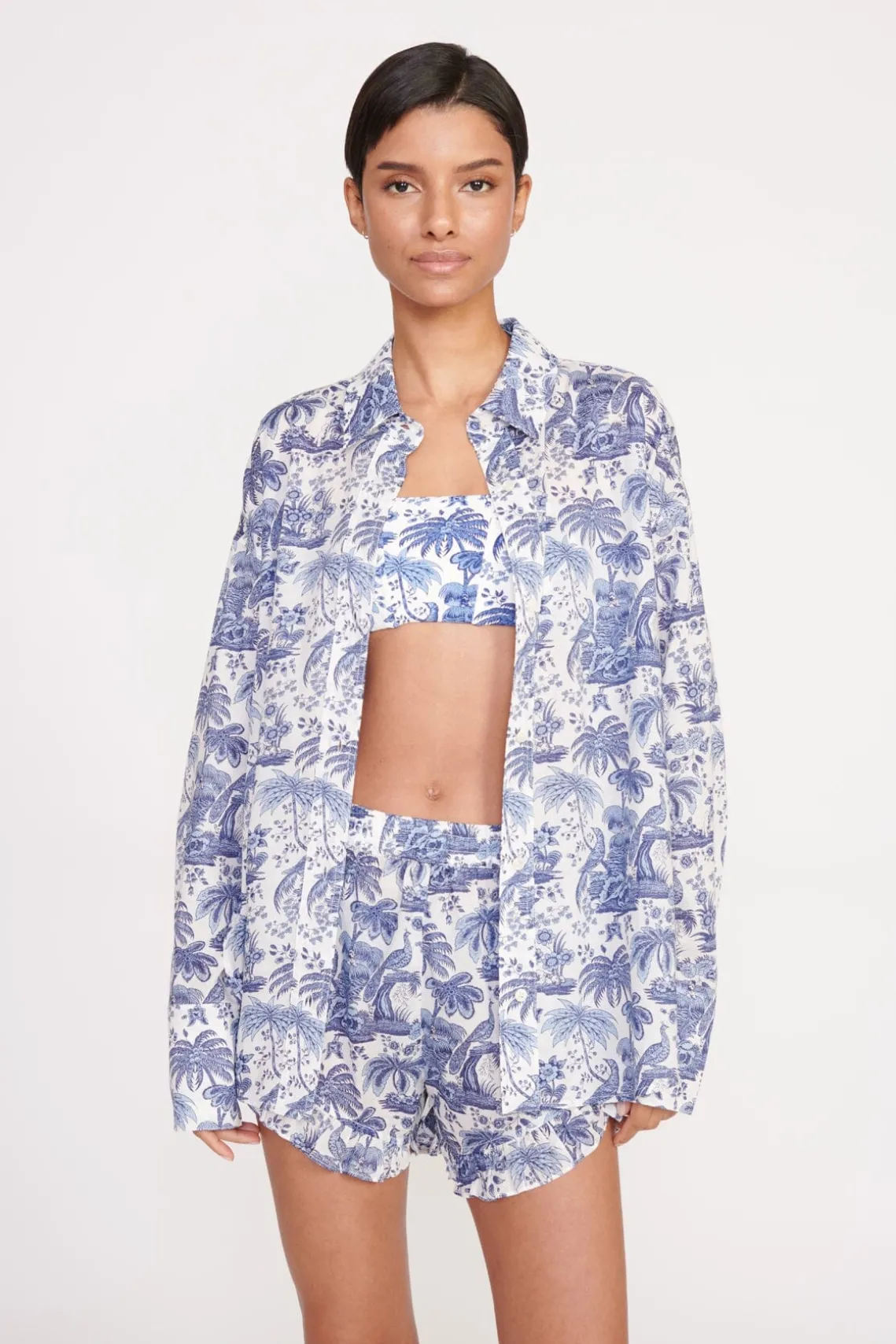 BOYANA SHORT BLUE TOILE
