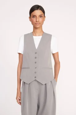 BRETT VEST HEATHER GREY