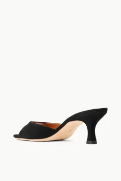 BRIGITTE MULE BLACK SUEDE