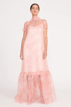 CALLUNA DRESS CHERRY BLOSSOM IVORY TOILE