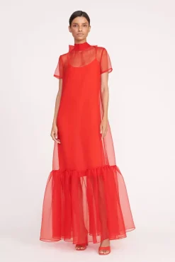 CALLUNA DRESS RED ROSE