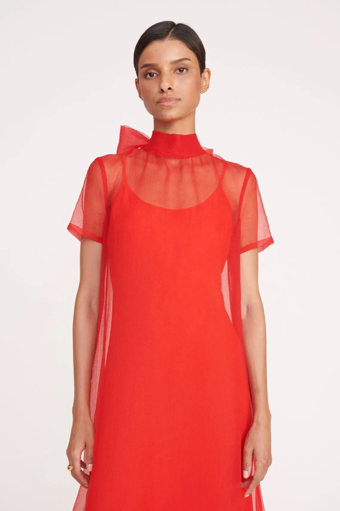 CALLUNA DRESS RED ROSE