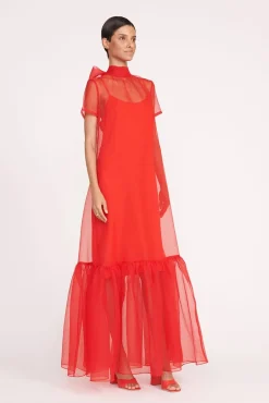 CALLUNA DRESS RED ROSE