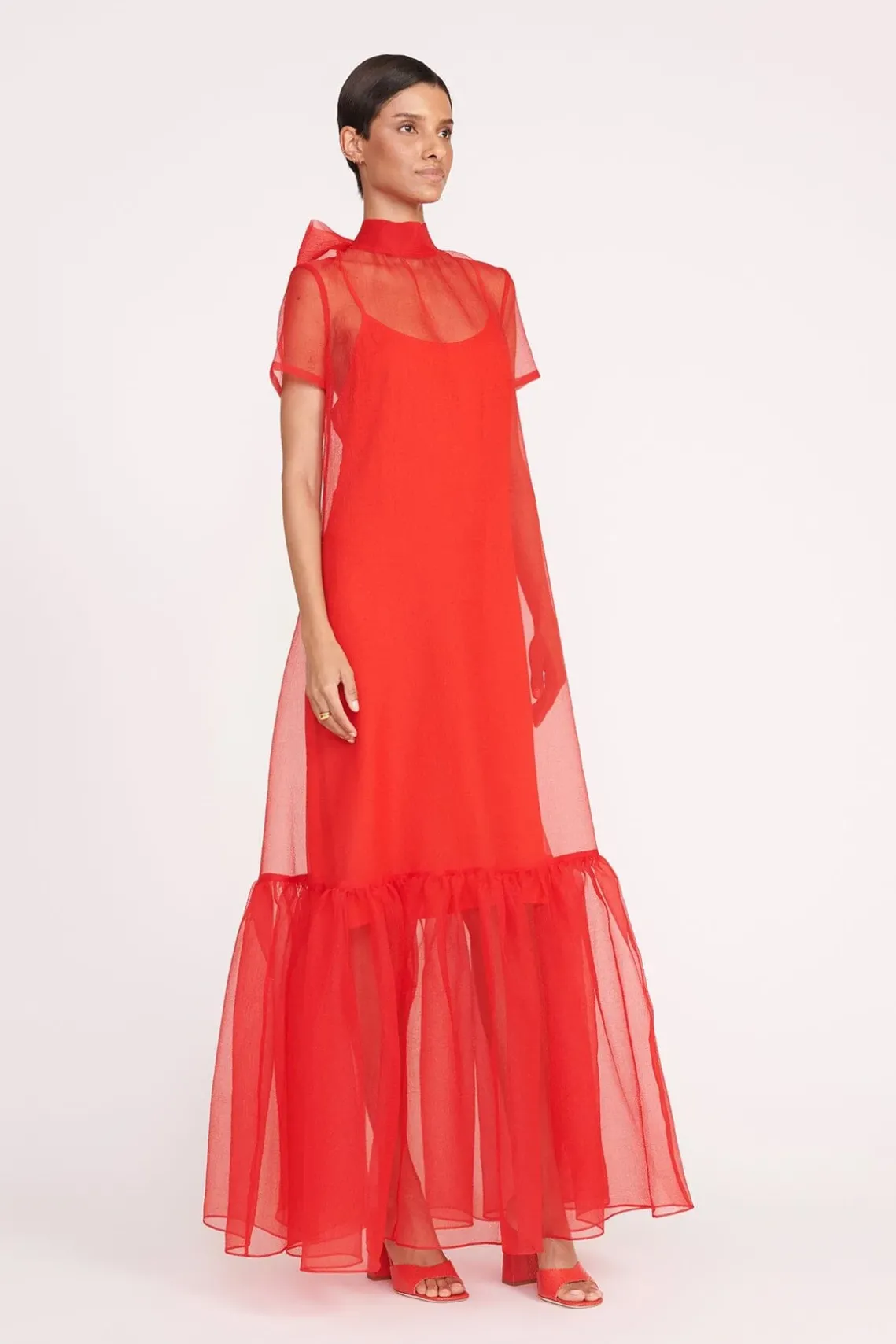 CALLUNA DRESS RED ROSE