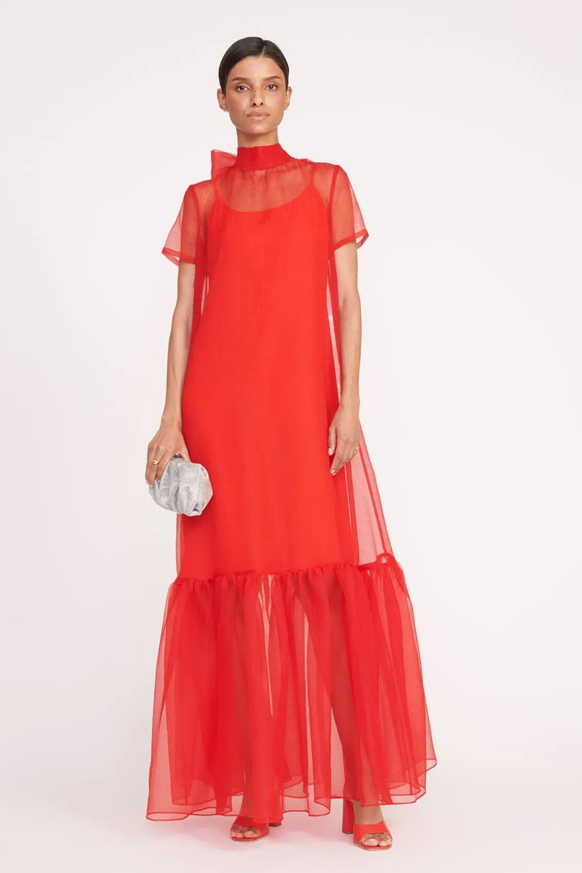 CALLUNA DRESS RED ROSE