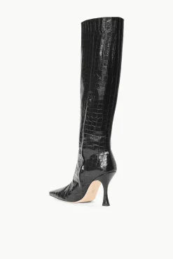 CAMI BOOT BLACK CROC EMBOSSED