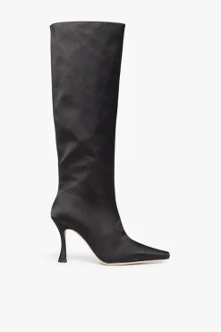 CAMI BOOT BLACK SATIN