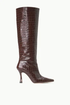 CAMI BOOT ESPRESSO CROC EMBOSSED