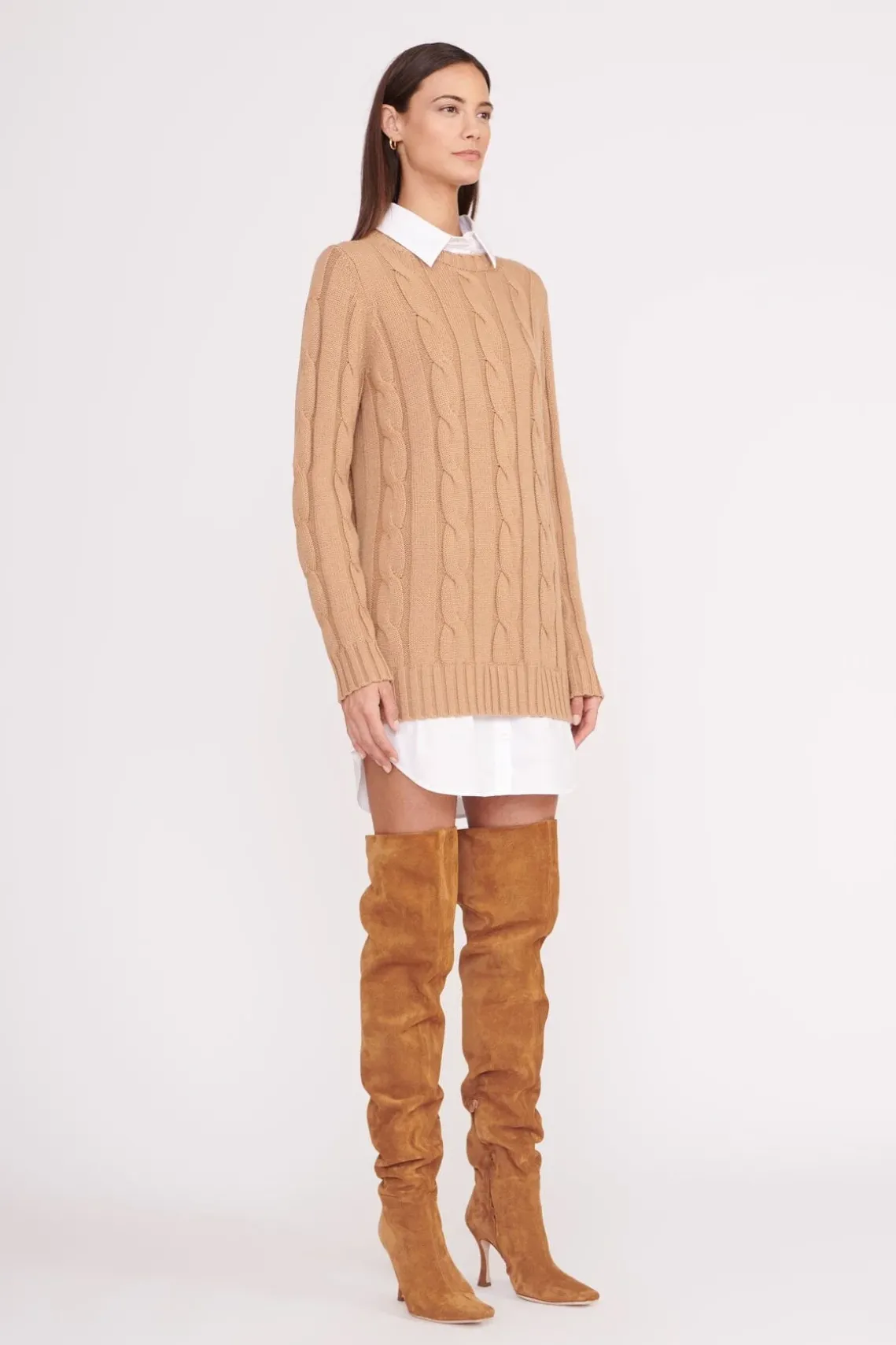 CAMI OVER THE KNEE BOOT TAN SUEDE