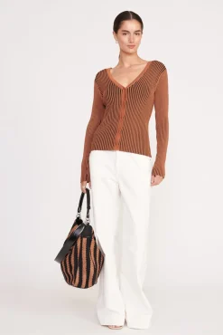 CARGO SWEATER  BLACK TAN