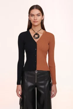 CARGO SWEATER TAN BLACK