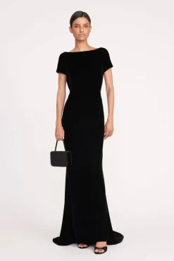 CARMEN BEADED BOX BAG  BLACK