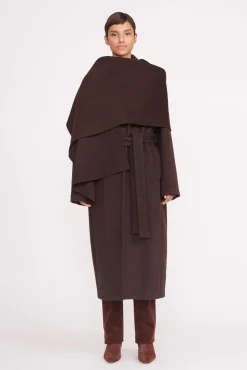 CARVER COAT DARK CHOCOLATE
