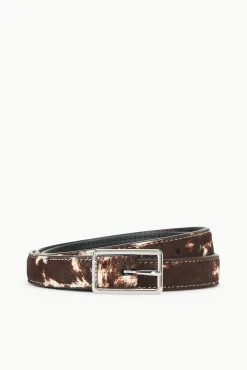 CLASSIC WAIST BELT BROWN & TAN HAIRCALF