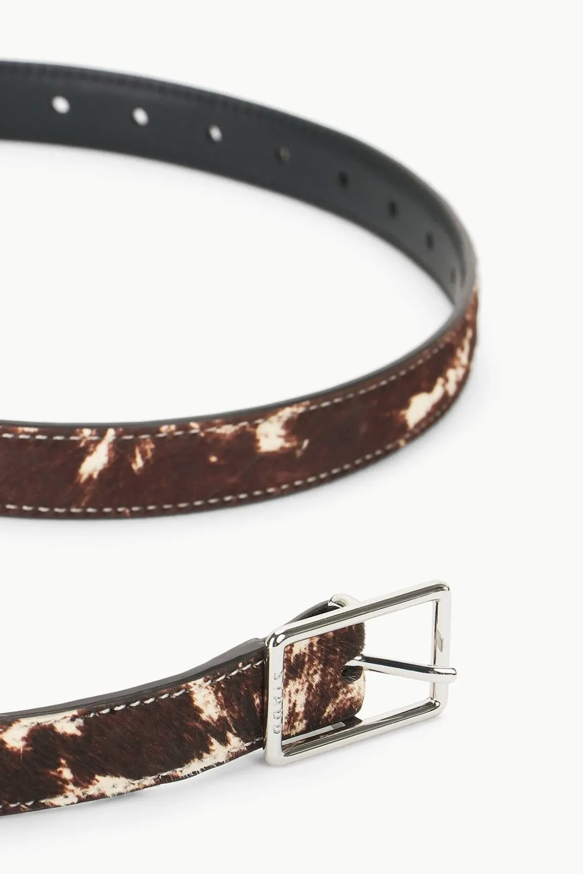 CLASSIC WAIST BELT BROWN & TAN HAIRCALF