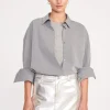 COLTON SHIRT  HEATHER GREY SUITING