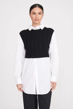 COOPER TOP BLACK WHITE