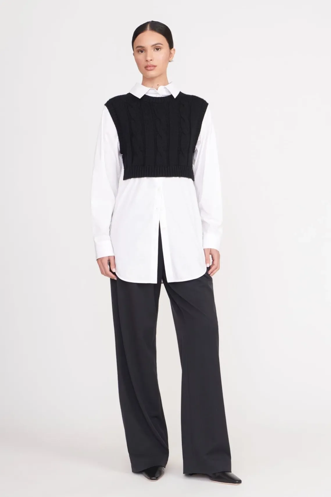 COOPER TOP BLACK WHITE