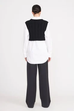 COOPER TOP BLACK WHITE