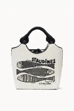 COTE BEADED BAG STAUDINES CREAM