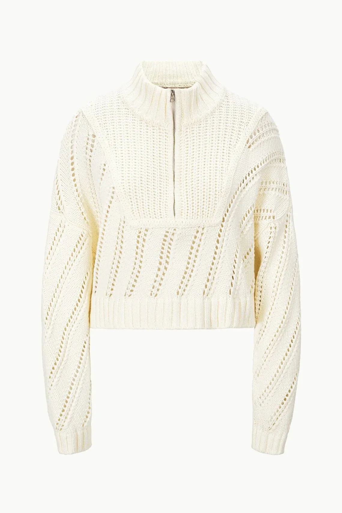 CROPPED HAMPTON SWEATER IVORY