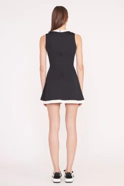 CROSS-COURT DRESS BLACK IVORY