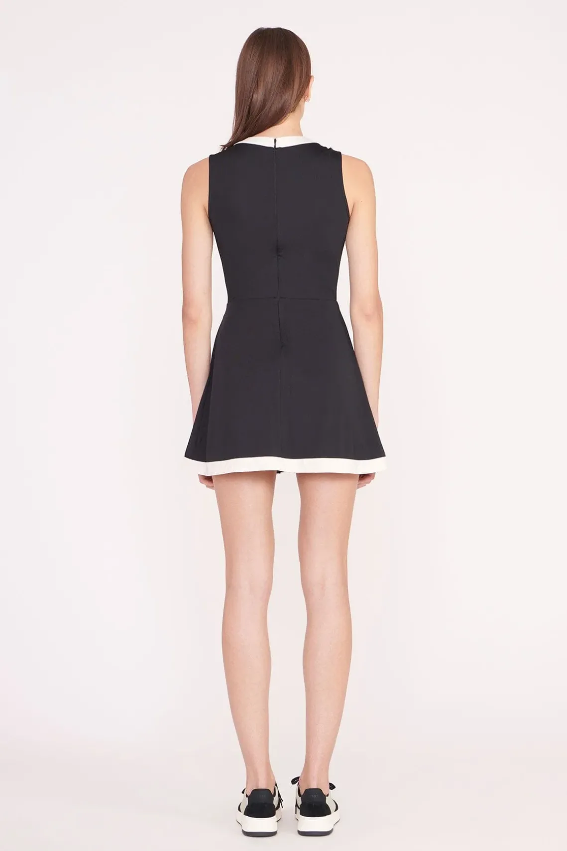 CROSS-COURT DRESS BLACK IVORY