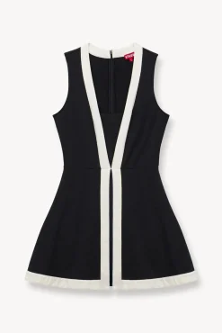 CROSS-COURT DRESS BLACK IVORY