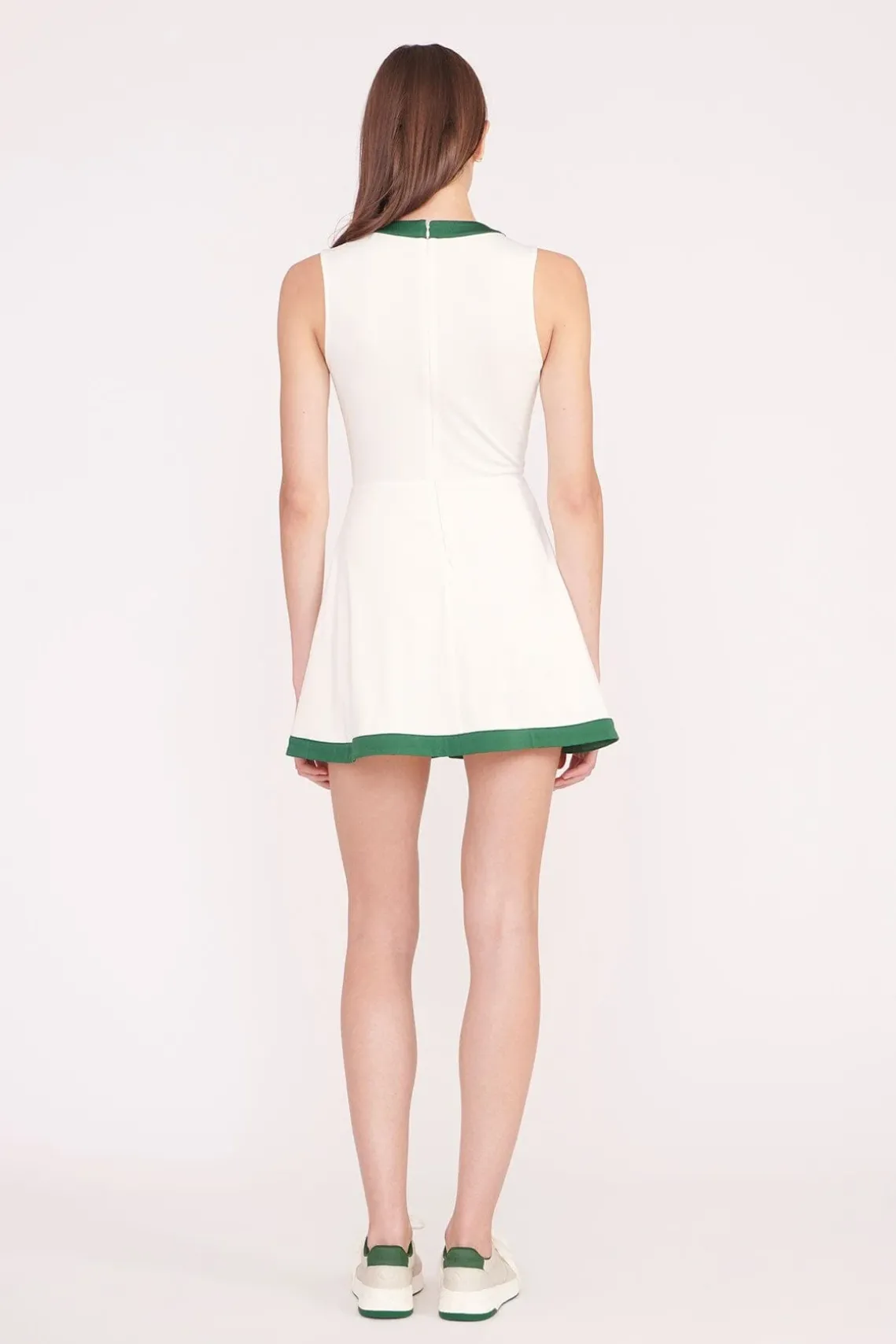 CROSS-COURT DRESS IVORY COURT GREEN