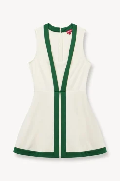 CROSS-COURT DRESS IVORY COURT GREEN