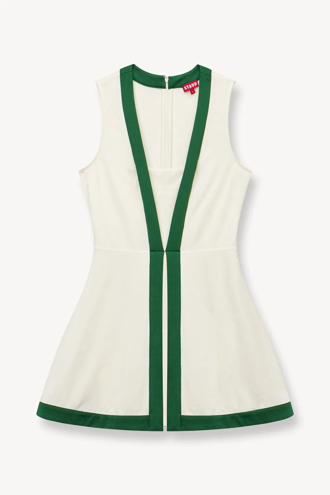 CROSS-COURT DRESS IVORY COURT GREEN