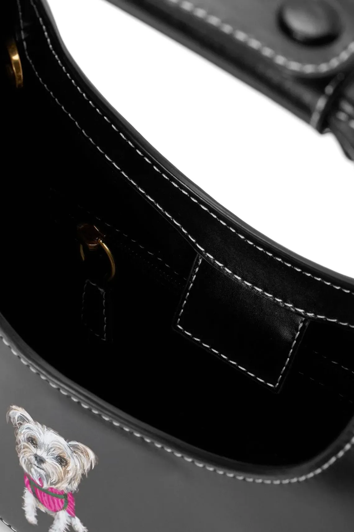 CUSTOM MINI MOON BAG BLACK