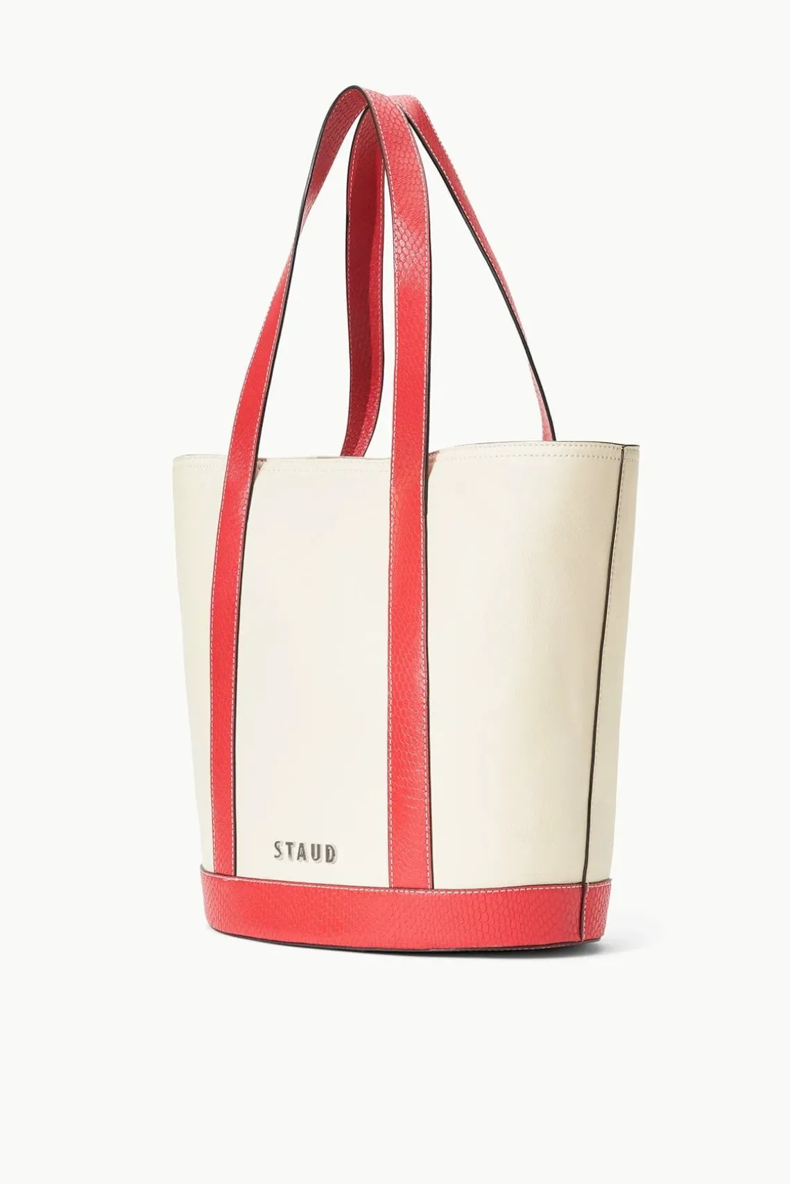 CUSTOM MONOGRAM ALLORA TOTE CREAM RED ROSE