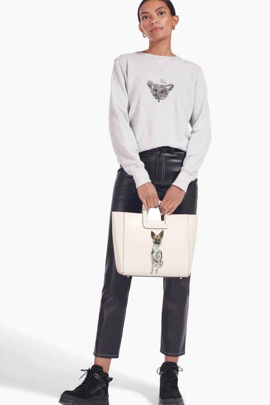 CUSTOM SHIRLEY LEATHER BAG CREAM