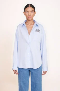 CUSTOM STAUD x C.BONZ CLASSIC OVERSIZED SHIRT OXFORD BLUE