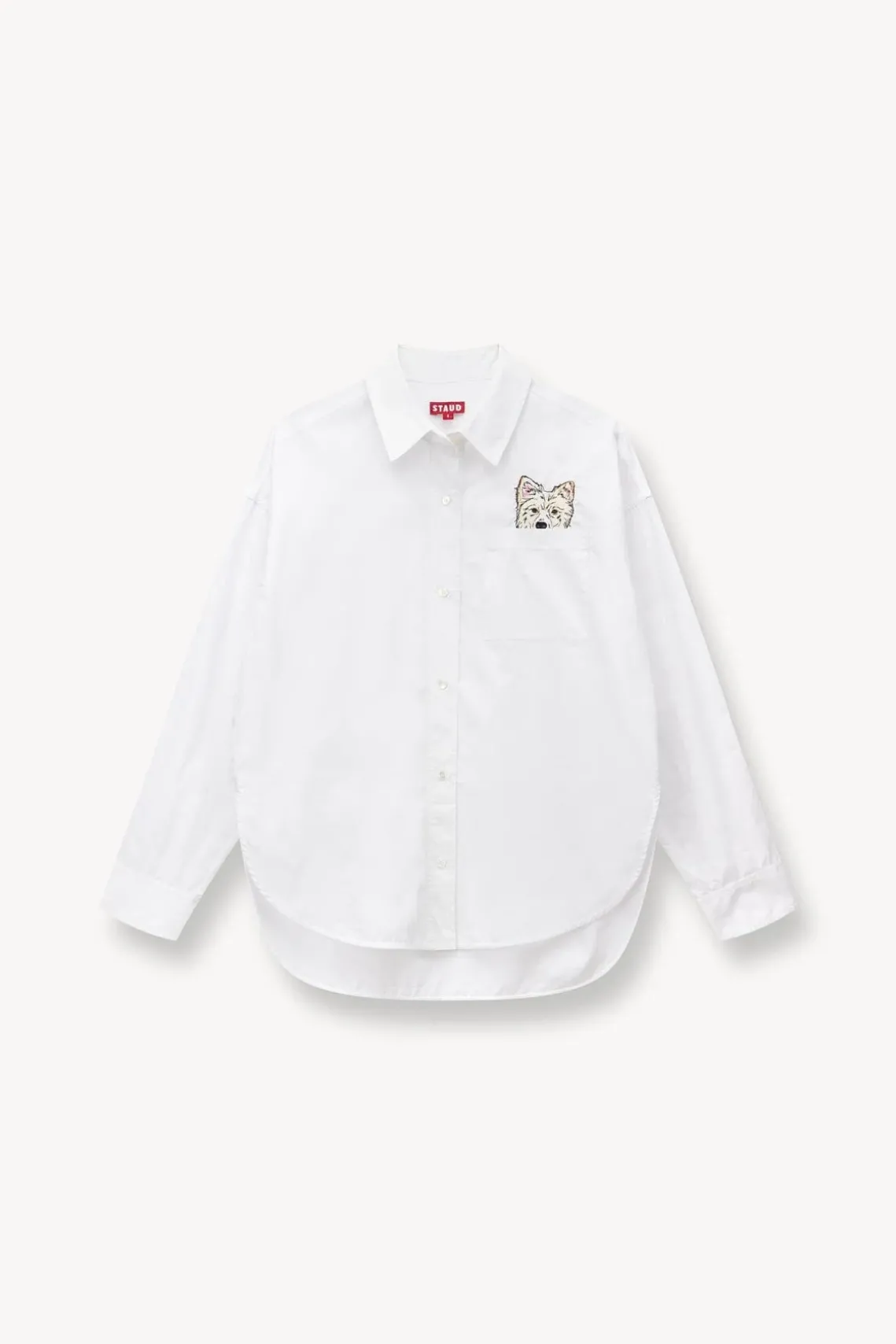 CUSTOM STAUD x C.BONZ CLASSIC OVERSIZED SHIRT WHITE