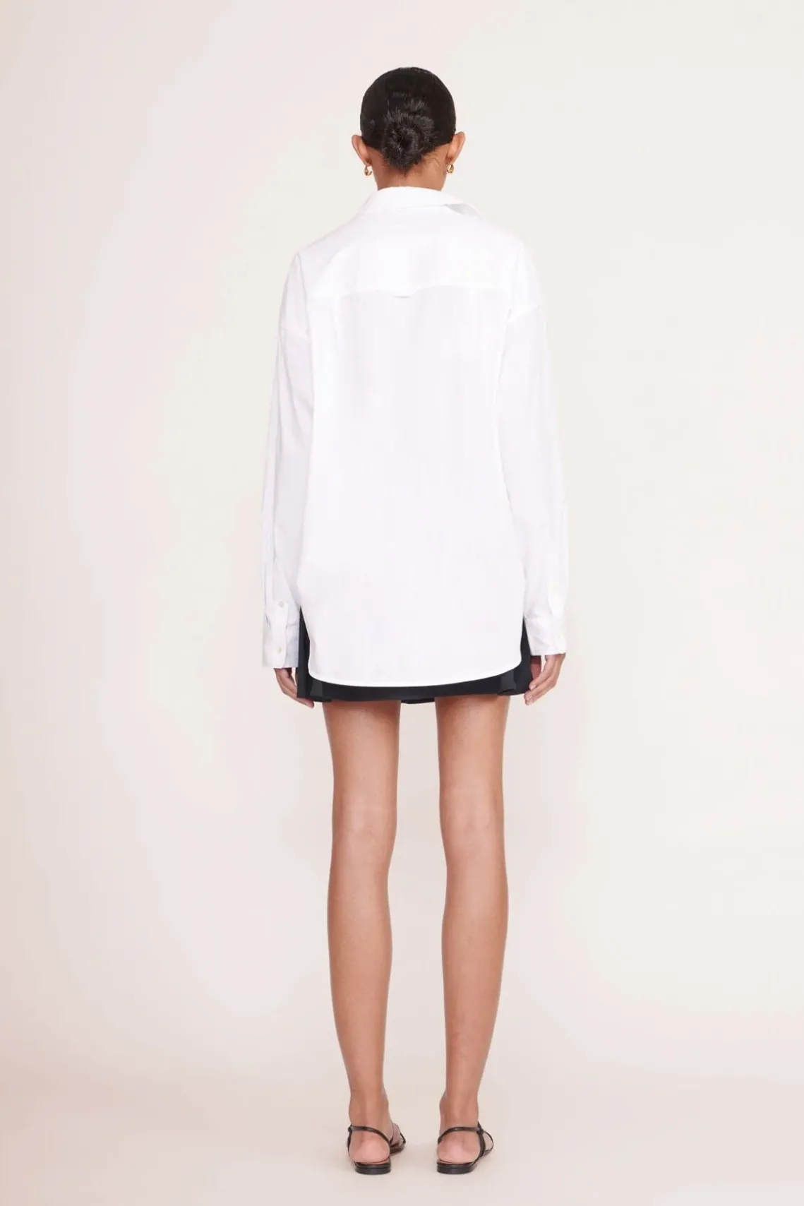 CUSTOM STAUD x C.BONZ CLASSIC OVERSIZED SHIRT WHITE
