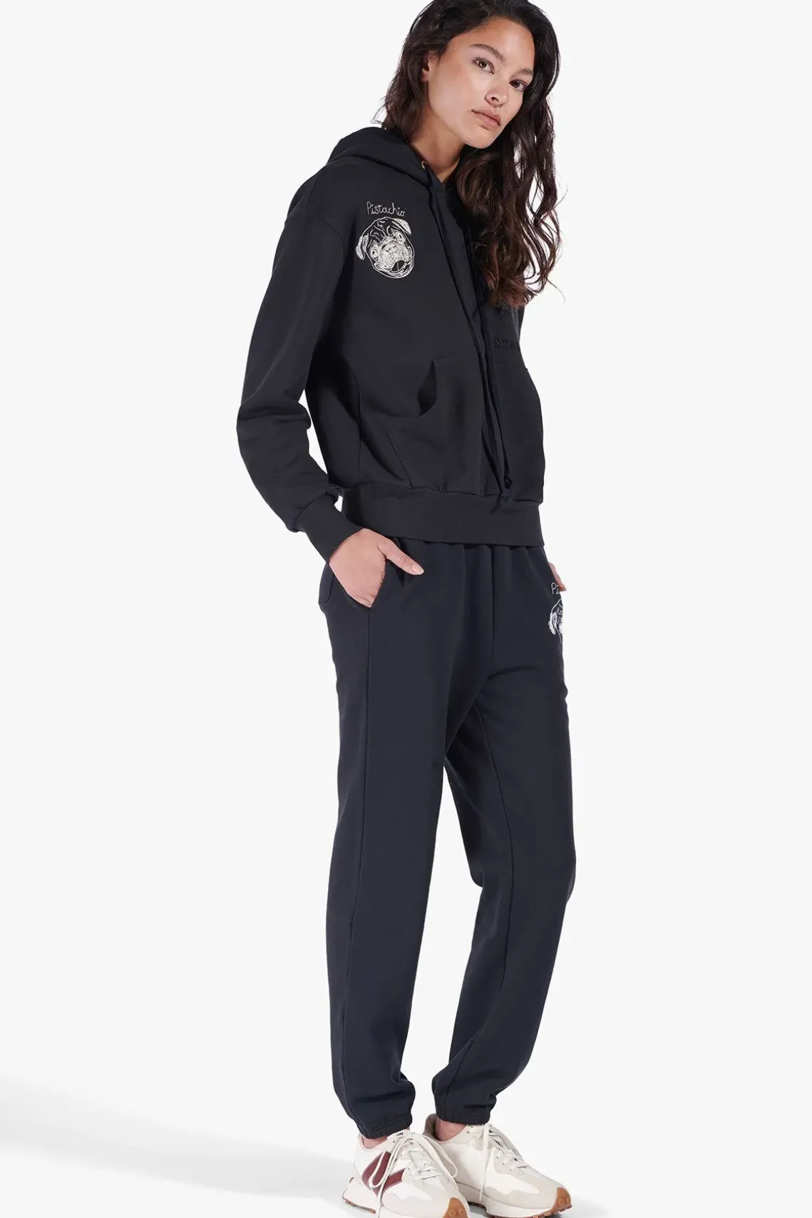 CUSTOM STAUD x C.BONZ HOODED SWEATSHIRT BLACK