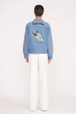CUSTOM STAUD x C.BONZ OVERSIZED RYAN DENIM JACKET MEDIUM WASH