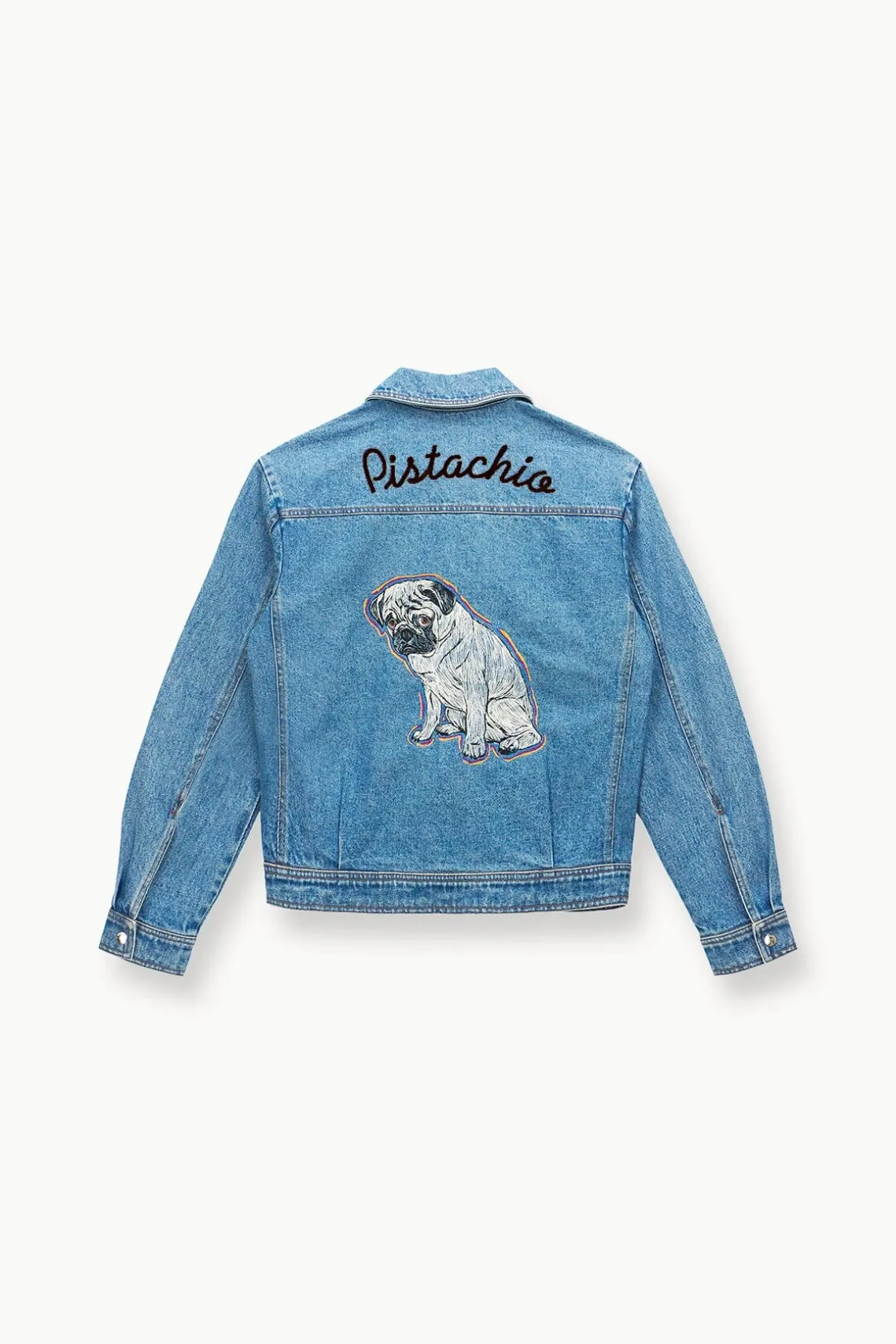 CUSTOM STAUD x C.BONZ OVERSIZED RYAN DENIM JACKET MEDIUM WASH